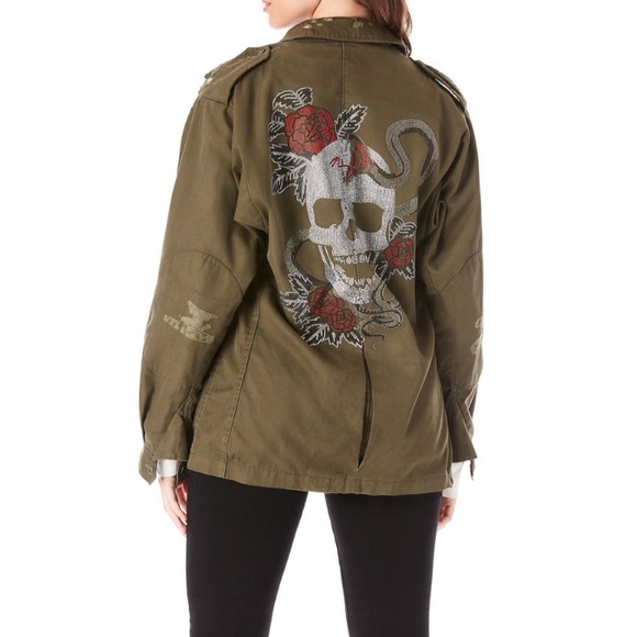 furst of a kind Jackets & Blazers - Furst of a kind vintage RHINESTONE SKULL JACKET⭐️
